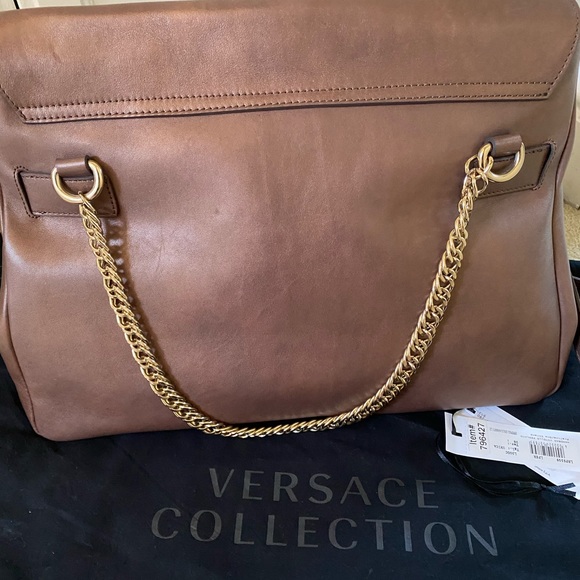 Versace Vitelo Perlato Handbag - Picture 5 of 8